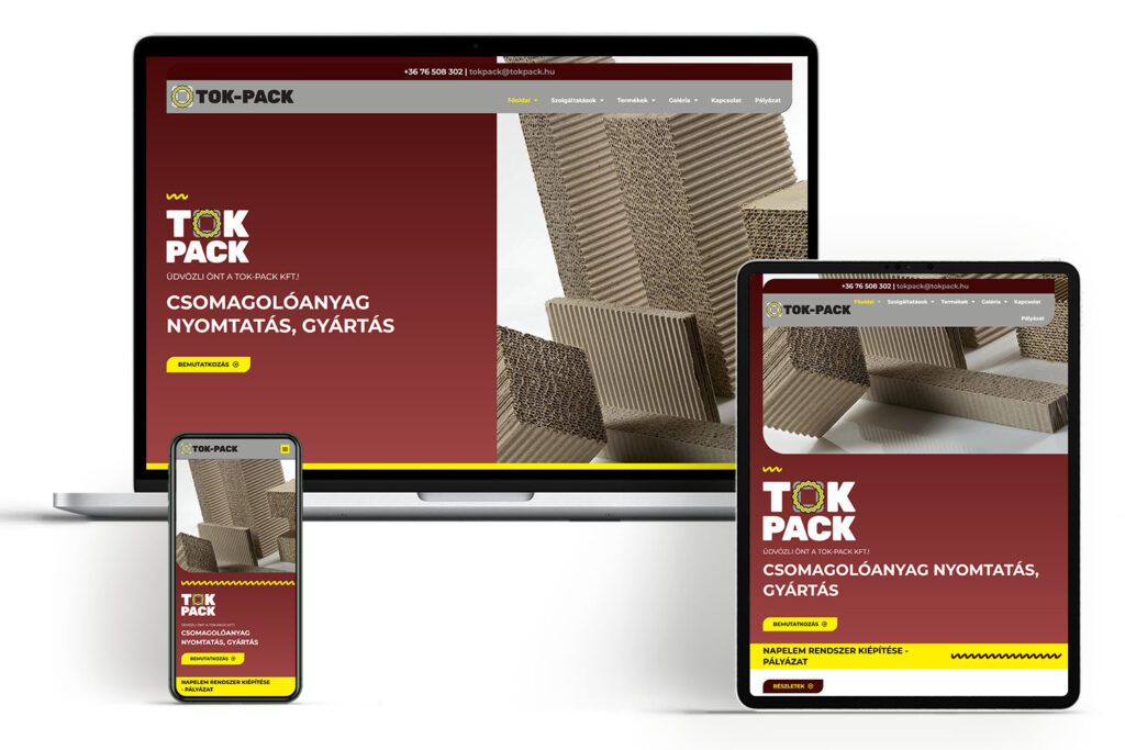 Tok-Pack - weboldal